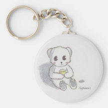 Björn med honung Keychain Nyckel Ringar