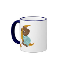 Björn på moonen kaffe kopp