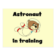 Björnastronaut i utbildningsTshirts och gåvor Vykort