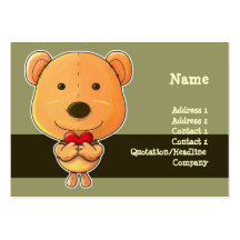 Björnplushievisitkort