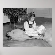 Björnskinn Filt, 1938 Print