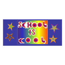BKMK1.6 SCHOOL ÄR COOL.STARS STÄLLKORT