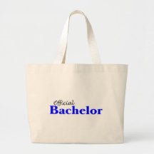 (Blå) officiell ungkarl, Tote Bags
