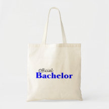 (Blå) officiell ungkarl, Tote Bags