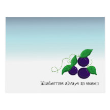 Blåbärfrukt Vykort