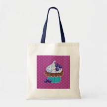 Blåbärmuffinen hänger lös tote bag