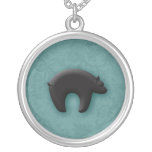 Black Bear in 3D Pendants