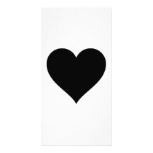 Black Heart Picture Card