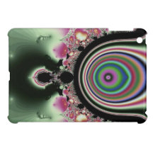 Black Pink Rainbow Fractal Jewels iPad Mini Covers
