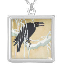 Blackbird i snö, Ikeda Koson Anpassningsbara Smycken