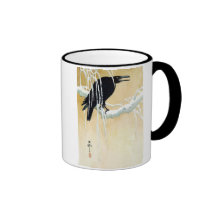 Blackbird i snö, Ikeda Koson Kaffe Kopp