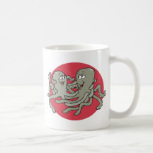 Bläckfisk Kaffe Muggar