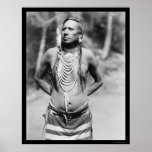 Blackfoot chef Stabbed-vid-Nustah 1922 Posters