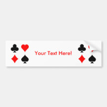 Blackjack-/pokerkortkostymer: Vektorkonst: Bildekaler