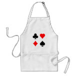 Blackjack-/pokerkortkostymer: Vektorkonst: Förkläde