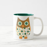 Blåögd uggla kaffe mugg