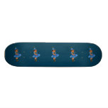 Blåögt lin skate board deck