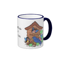 Blåsångareälvor Kaffe Kopp