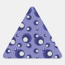 Blått bubblar triangle sticker