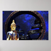 Blått Buddha Posters