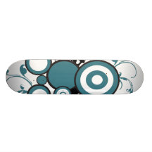Blått cirklar skate boards