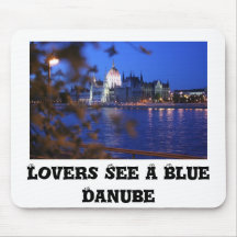 Blått Danube, älskare ser en blått Danube Musmatta