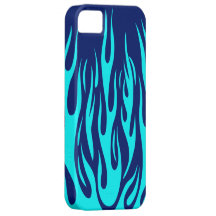 Blått flammar iPhone 5 Case-Mate fodraler
