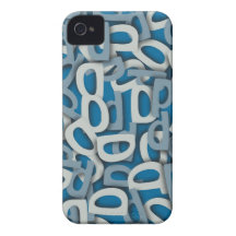 Blått för brev D iPhone 4 Case-Mate Fodraler