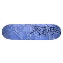 Blått för däck för Rase grafittiskridsko Skate Board Deck