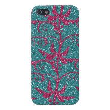 Blått för rosakrusidullkricka blänker fodral för i iPhone 5 cover