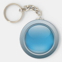 Blått knäppas keychain nyckelring