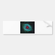 Blått och den röda spiralnebulastjärnan samla i en bildekal