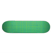 Blått på limefruktflower powerdaisy anpassad skate board