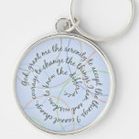 Blått ringer Serenitybönen Keychain Nyckelringar