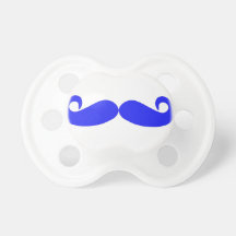 Blått virvlar runt mustasch napp för baby