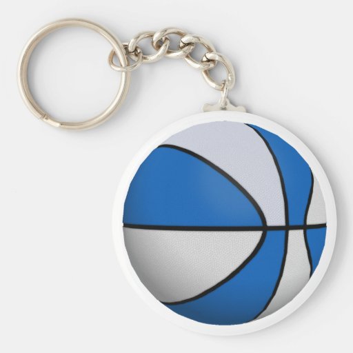 Blått- & vitbasket: nyckel ringar