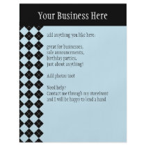 BlåttArgyle reklamblad