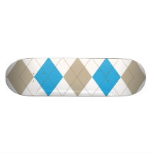 BlåttArgyle Skateboard