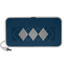 blåttargylemönster iPhone speakers