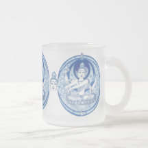 BlåttBodhisattvabrygd Kaffe Muggar