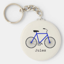 Blåttcykel Keychain Nyckelringar