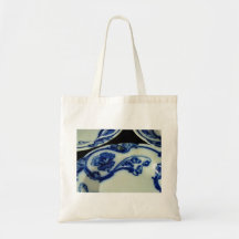Blåtthamnplatstallrikar Tote Bag