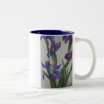 BlåttIris Kaffe Koppar