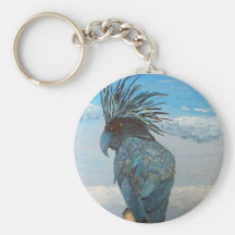 Blåttkakadua Keychain Nyckelring