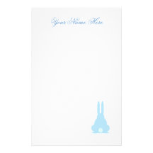 Blåttkanin Brevpapper Design
