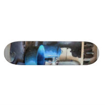 Blåttkrukar på ugnen skateboard decks