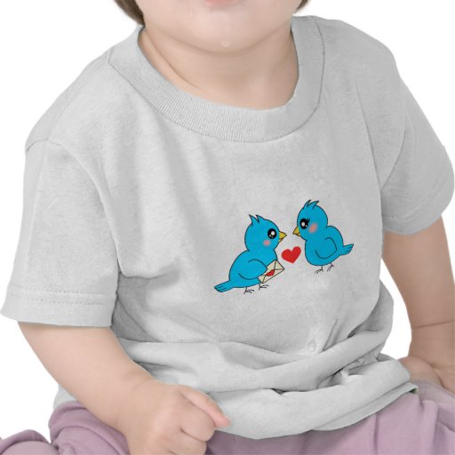 Blåttlove birds tee shirts