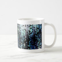 Blåttmosaik Kaffe Kopp