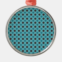 Blåttpolka dots julgranskula
