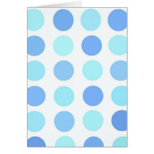 Blåttpolka dots tackar dig hälsningskort